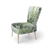 Minimal Ferns Emerald Reverie II- Upholstered Accent Chair