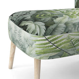 Minimal Ferns Emerald Reverie II- Upholstered Accent Chair