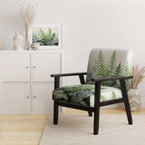 Minimal Ferns Emerald Reverie II- Upholstered Accent Chair