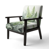 Minimal Ferns Emerald Reverie II- Upholstered Accent Chair