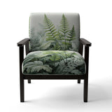 Minimal Ferns Emerald Reverie II- Upholstered Accent Chair