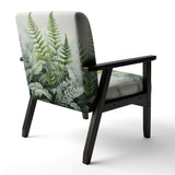 Minimal Ferns Emerald Reverie II- Upholstered Accent Chair