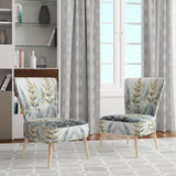 Green Ferns Golden Oasis - Modern Arm Chair