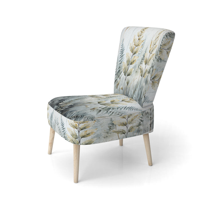 Green Ferns Golden Oasis - Modern Arm Chair