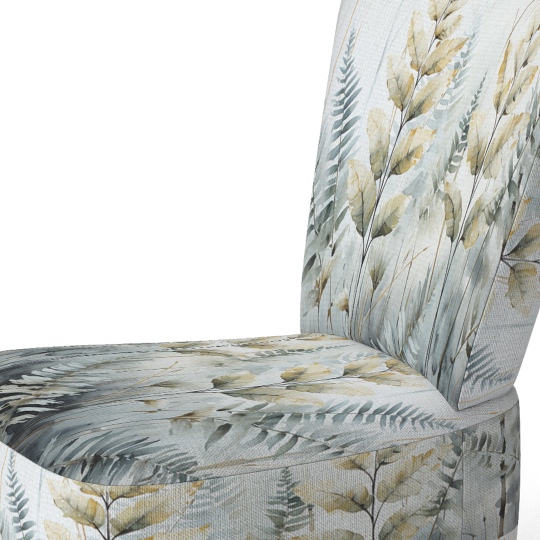 Green Ferns Golden Oasis - Modern Arm Chair