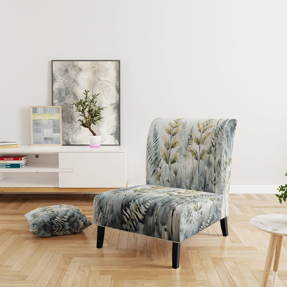 Green Ferns Golden Oasis - Modern Arm Chair