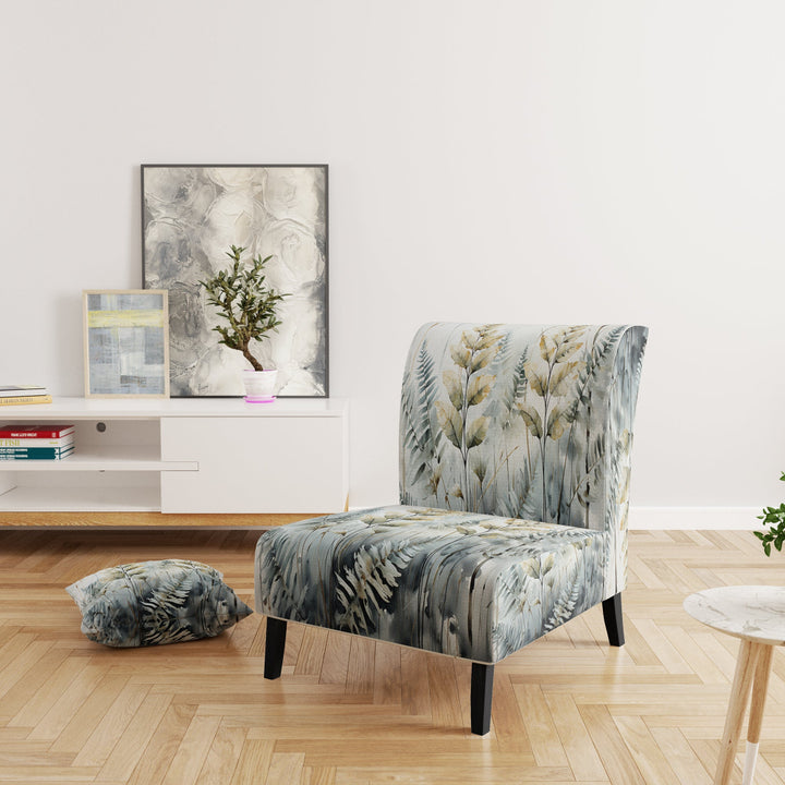 Green Ferns Golden Oasis - Modern Arm Chair