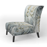 Green Ferns Golden Oasis - Modern Arm Chair