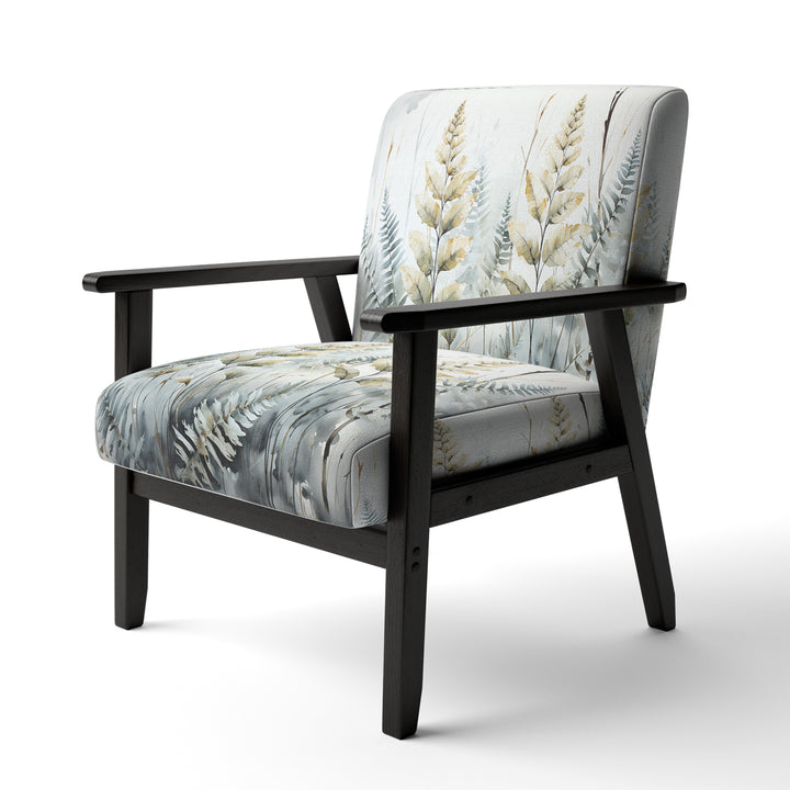 Green Ferns Golden Oasis - Modern Arm Chair