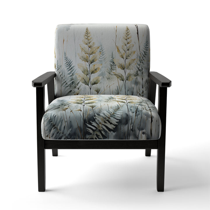 Green Ferns Golden Oasis - Modern Arm Chair