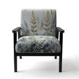 Green Ferns Golden Oasis - Modern Arm Chair