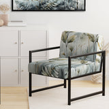 Green Ferns Golden Oasis - Modern Arm Chair