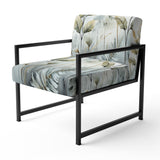 Green Ferns Golden Oasis - Modern Arm Chair