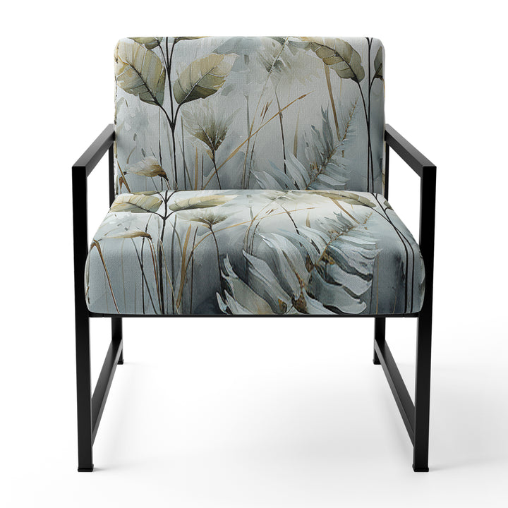 Green Ferns Golden Oasis - Modern Arm Chair