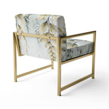 Green Ferns Golden Oasis - Modern Arm Chair