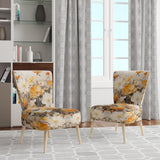 Minimalism Yellow Flower Collage - Modern Arm Chair