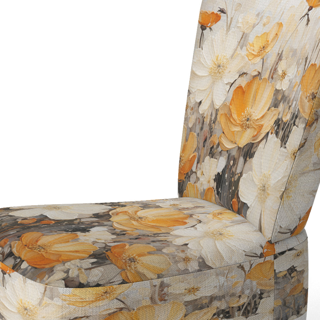 Minimalism Yellow Flower Collage - Modern Arm Chair