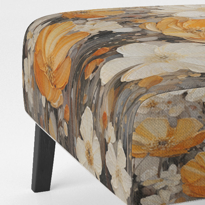 Minimalism Yellow Flower Collage - Modern Arm Chair