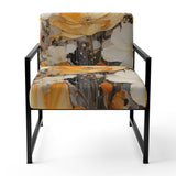 Minimalism Yellow Flower Collage - Modern Arm Chair