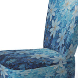 Flowers Glacial Majesty Pointillism - Upholstered Traditional Accent Chairs