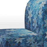 Flowers Glacial Majesty Pointillism - Upholstered Traditional Accent Chairs