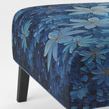 Flowers Glacial Majesty Pointillism - Upholstered Traditional Accent Chairs