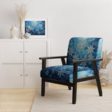 Flowers Glacial Majesty Pointillism - Upholstered Traditional Accent Chairs