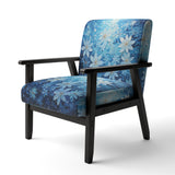 Flowers Glacial Majesty Pointillism - Upholstered Traditional Accent Chairs
