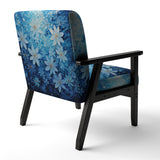 Flowers Glacial Majesty Pointillism - Upholstered Traditional Accent Chairs