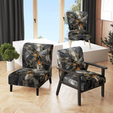 Geometric Glam Contemporary - Upholstered Modern Accent Chairs