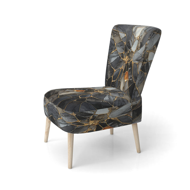 Geometric Glam Contemporary - Upholstered Modern Accent Chairs