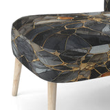 Geometric Glam Contemporary - Upholstered Modern Accent Chairs
