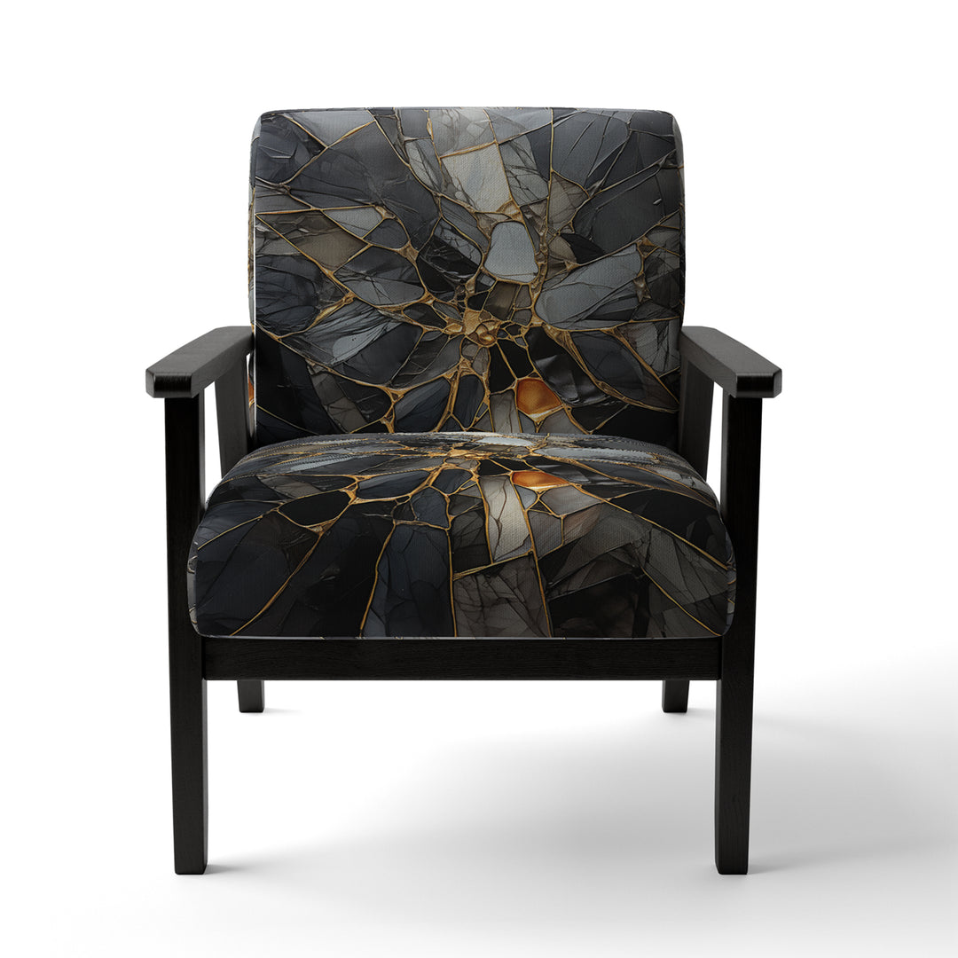 Geometric Glam Contemporary - Upholstered Modern Accent Chairs