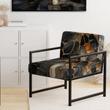 Geometric Glam Contemporary - Upholstered Modern Accent Chairs