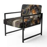 Geometric Glam Contemporary - Upholstered Modern Accent Chairs