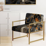 Geometric Glam Contemporary - Upholstered Modern Accent Chairs