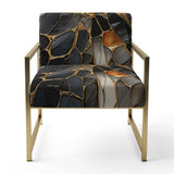Geometric Glam Contemporary - Upholstered Modern Accent Chairs