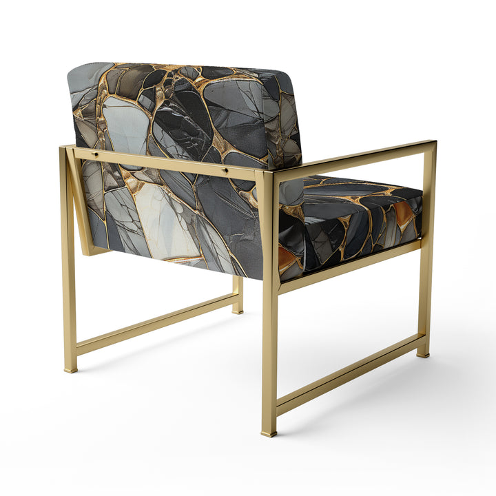 Geometric Glam Contemporary - Upholstered Modern Accent Chairs
