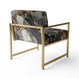 Geometric Glam Contemporary - Upholstered Modern Accent Chairs