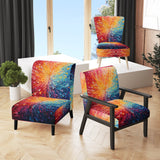 Hardedge Art Vibrant Velocity - Modern Accent Slipper Chair