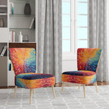 Hardedge Art Vibrant Velocity - Modern Accent Slipper Chair