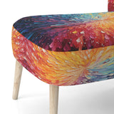 Hardedge Art Vibrant Velocity - Modern Accent Slipper Chair