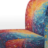 Hardedge Art Vibrant Velocity - Modern Accent Slipper Chair