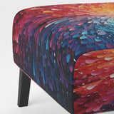 Hardedge Art Vibrant Velocity - Modern Accent Slipper Chair