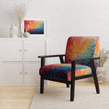 Hardedge Art Vibrant Velocity - Modern Accent Slipper Chair