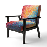 Hardedge Art Vibrant Velocity - Modern Accent Slipper Chair