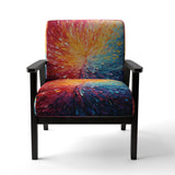 Hardedge Art Vibrant Velocity - Modern Accent Slipper Chair