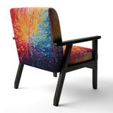 Hardedge Art Vibrant Velocity - Modern Accent Slipper Chair