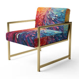 Hardedge Art Vibrant Velocity - Modern Accent Slipper Chair