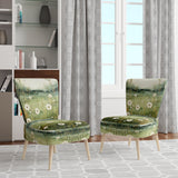 Meadow Minimalist Pastoral Pointillism - Traditional Arm Chair